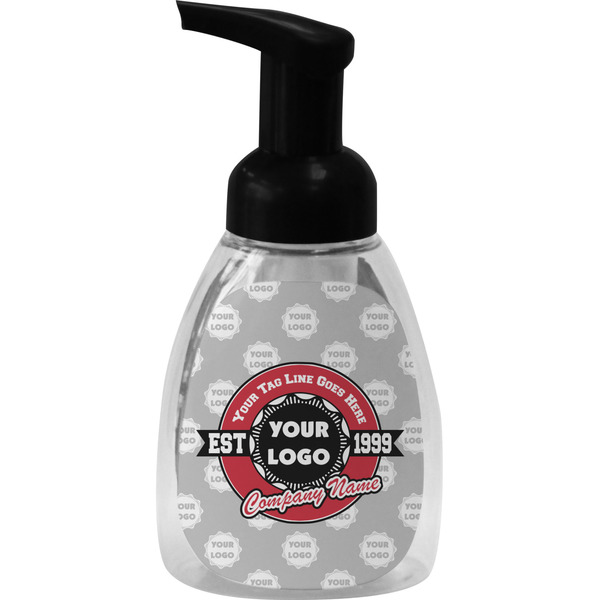 Custom Logo & Tag Line Foam Soap Bottle - Black (Personalized)