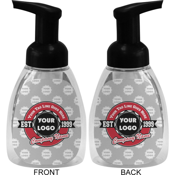 Logo & Tag Line Foam Soap Bottle (Front & Back)