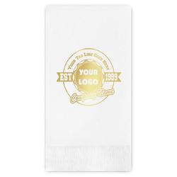 Logo & Tag Line Guest Napkins - Foil Stamped (Personalized)