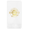 Logo & Tag Line Foil Stamped Guest Napkins - Front View