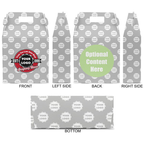 Logo & Tag Line Gable Favor Box - Approval