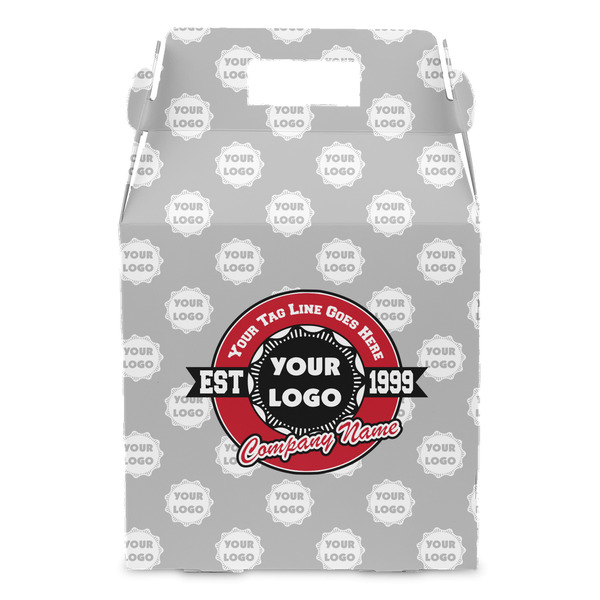 Logo & Tag Line Gable Favor Box - Front