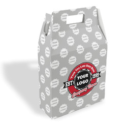 Logo & Tag Line Gable Favor Box w/ Logos