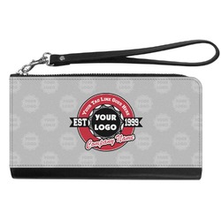 Logo & Tag Line Genuine Leather Smartphone Wrist Wallet (Personalized)