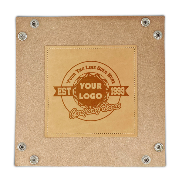 Logo & Tag Line Genuine Leather Valet Trays - FRONT