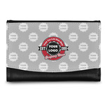 Logo & Tag Line Genuine Leather Women's Wallet - Small w/ Logos