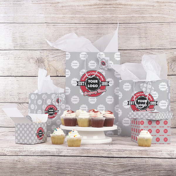 Logo & Tag Line Gift Bags - In Context