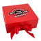 Logo & Tag Line Gift Boxes with Magnetic Lid - Red - Front