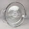 Logo & Tag Line Glass Pie Dish - FRONT