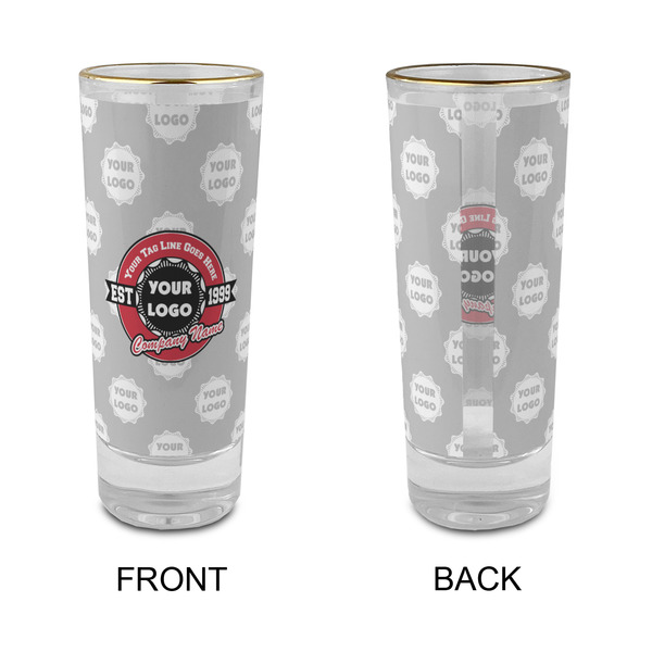 Logo & Tag Line Glass Shot Glass - 2 oz - Single - APPROVAL