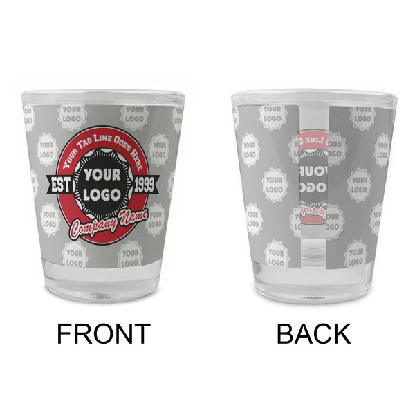 Logo & Tag Line Glass Shot Glass - Standard - APPROVAL