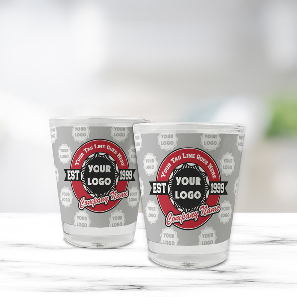 Logo & Tag Line Glass Shot Glass - Standard - LIFESTYLE