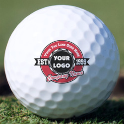 Logo & Tag Line Golf Balls - Non-Branded - Set of 3 (Personalized)