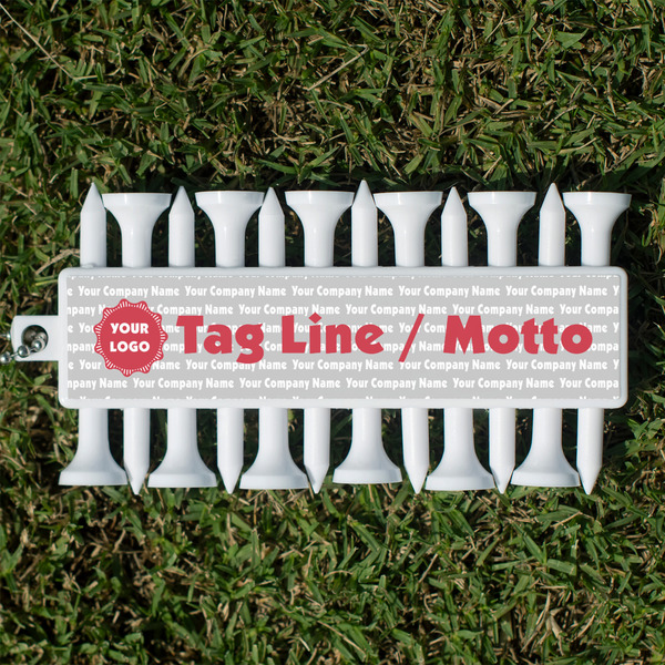 Custom Logo & Tag Line Golf Tees & Ball Markers Set (Personalized)