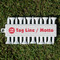 Logo & Tag Line Golf Tees & Ball Markers Set - Front