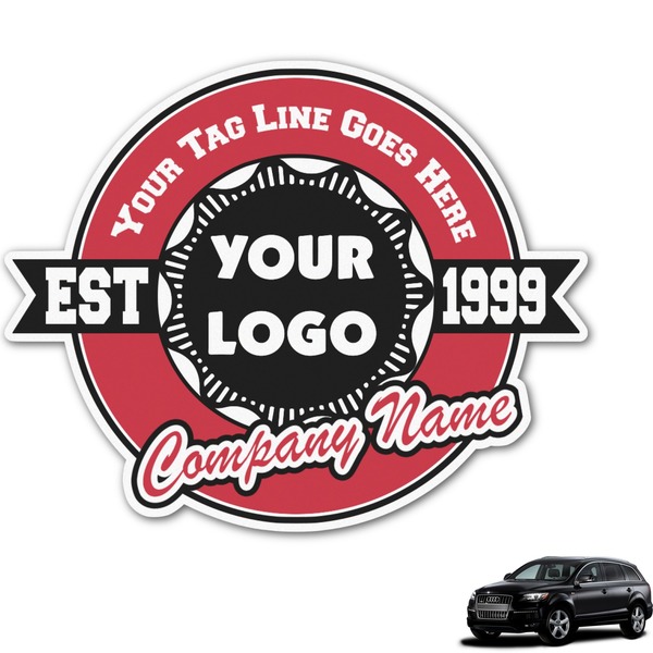 Custom Logo & Tag Line Graphic Car Decal (Personalized)