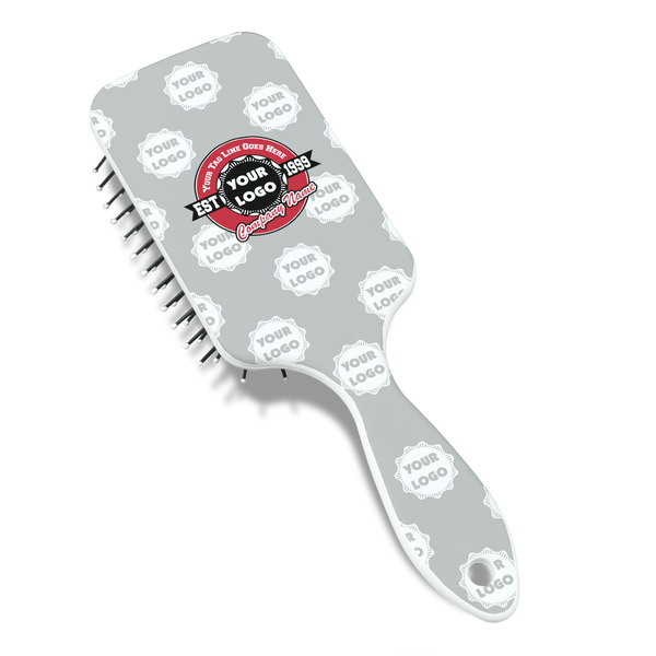 Logo & Tag Line Hair Brush - Angle View