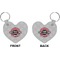 Logo & Tag Line Heart Keychain (Front + Back)