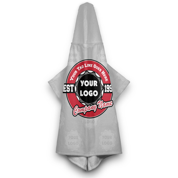 Logo & Tag Line Hooded Towel - Hanging