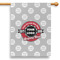 Logo & Tag Line 28" House Flag - Single-Sided w/ Logos