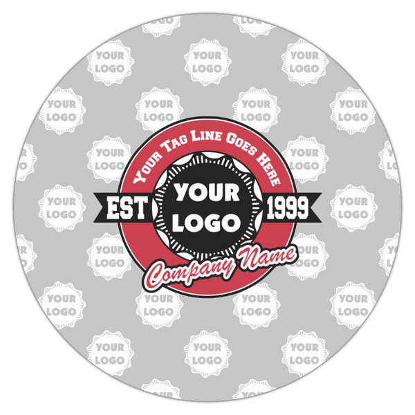 Logo & Tag Line Icing Circle - Large - Single