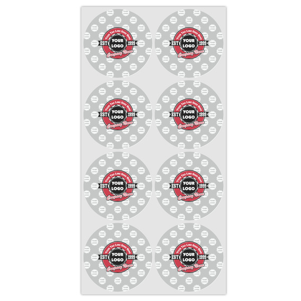 Logo & Tag Line Icing Circle - Medium - Set of 8