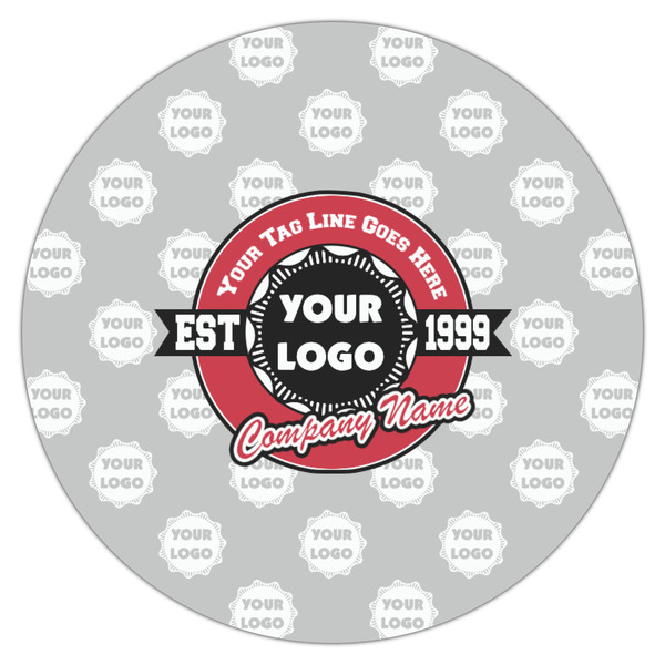 Logo & Tag Line Icing Circle - Medium - Single
