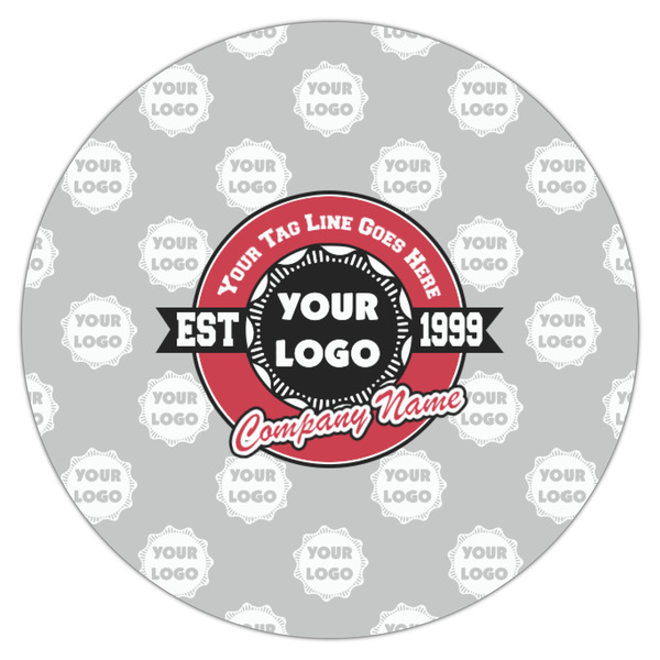 Logo & Tag Line Icing Circle - Small - Single