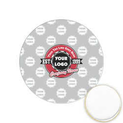 Logo & Tag Line Printed Cookie Topper - 1.25" (Personalized)