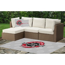 Logo & Tag Line Indoor / Outdoor Rug - Custom Size w/ Logos
