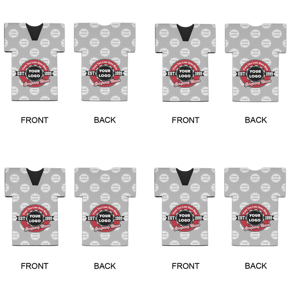 Logo & Tag Line Jersey Bottle Cooler - Set of 4 - APPROVAL