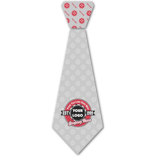 Custom Logo & Tag Line Iron On Tie - 4 Sizes w/ Logos