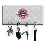 Logo & Tag Line Key Hanger w/ 4 Hooks w/ Logos
