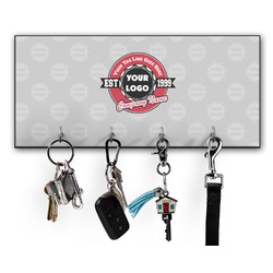 Logo & Tag Line Key Hanger w/ 4 Hooks w/ Graphics and Text