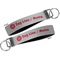Logo & Tag Line Key-chain - Metal and Nylon - Front and Back