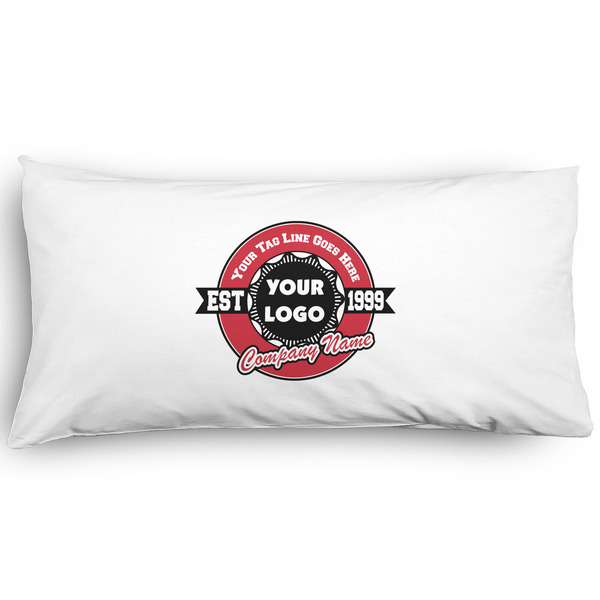 Custom Logo & Tag Line Pillow Case - King - Graphic (Personalized)