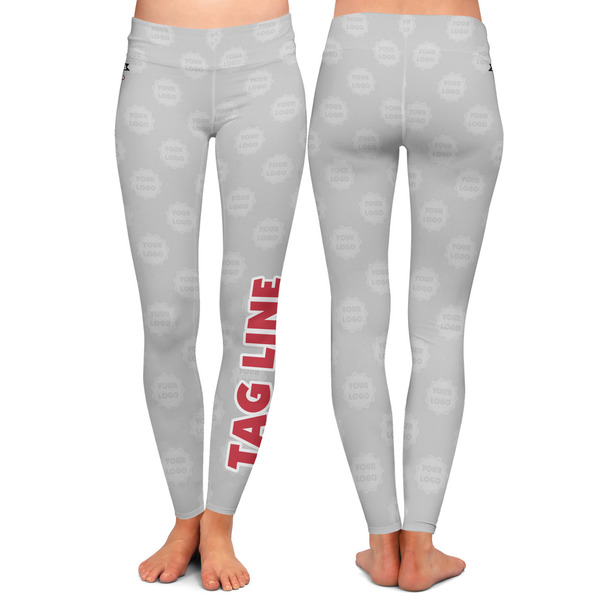 Logo & Tag Line Ladies Leggings - Front and Back