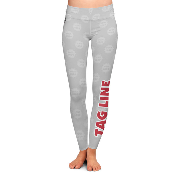 Custom Logo & Tag Line Ladies Leggings - Medium (Personalized)