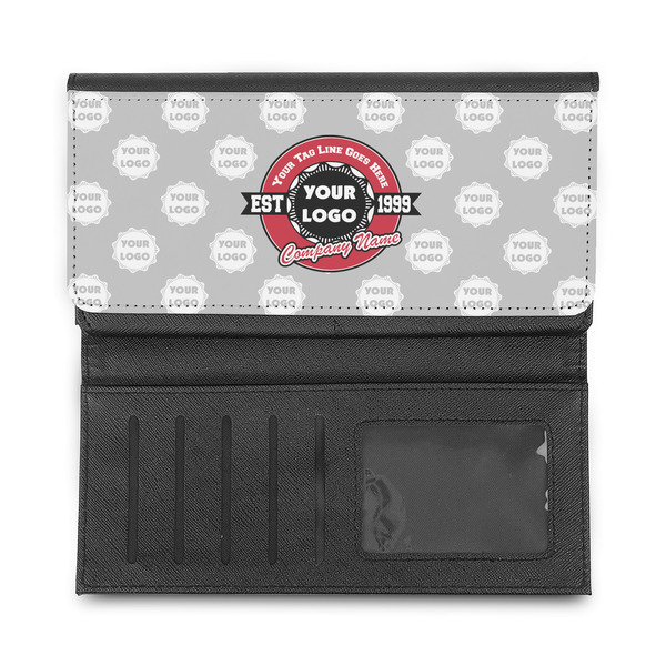 Logo & Tag Line Ladies Wallet - Half Way Open