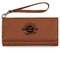 Logo & Tag Line Ladies Wallet - Leather - Rawhide - Front View
