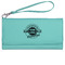 Logo & Tag Line Ladies Leatherette Wallet - Laser Engraved - Teal (Personalized)