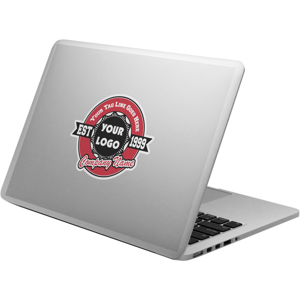 Custom Logo & Tag Line Laptop Decal (Personalized)