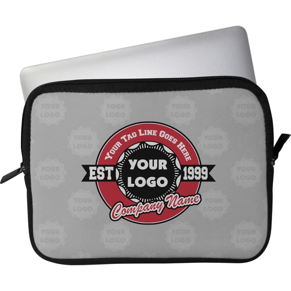 Custom Logo & Tag Line Laptop Sleeve / Case - 15" w/ Logos
