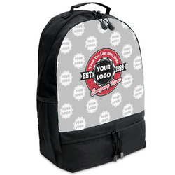 Logo & Tag Line Backpack - Black w/ Logos