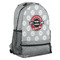 Logo & Tag Line Large Backpack - Gray - Angled View