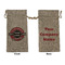 Logo & Tag Line Burlap Gift Bag - Large - Double-Sided (Personalized)