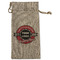 Logo & Tag Line Large Burlap Gift Bags - Front