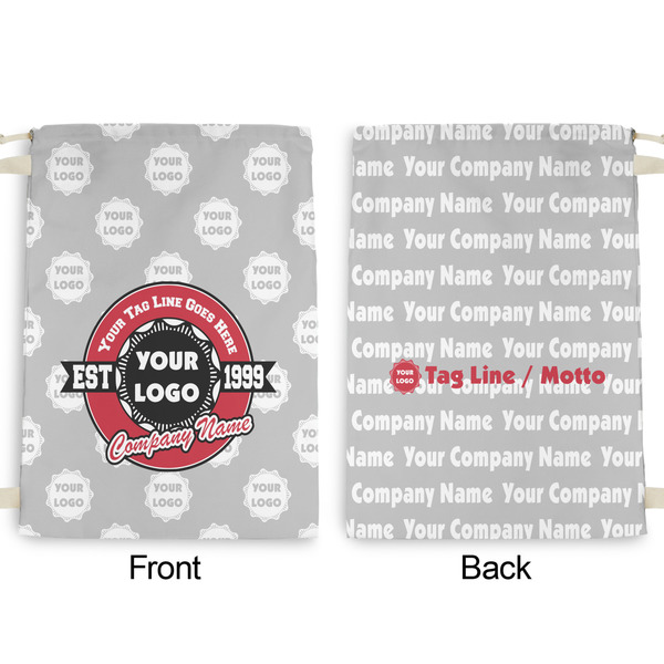Logo & Tag Line Large Laundry Bag - Front & Back View