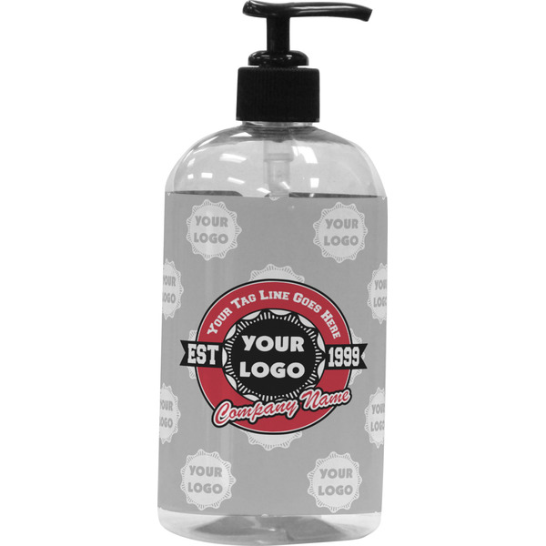 Custom Logo & Tag Line Plastic Soap / Lotion Dispenser (Personalized)