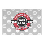 Logo & Tag Line Large Rectangle Car Magnet - 18" x 12" w/ Logos